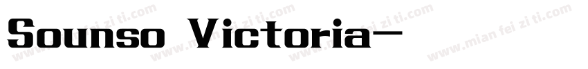 Sounso Victoria字体转换